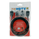 HDMI-HDMI+microHDMI+miniHDMI кабель з перехідниками чорний 1,5м - фото 1
