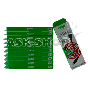 `SET Кабелей iPhone Lightning Gerlax D7LW 5A силиконовый белый 1м (10 ШТ!!!+1 ШТ!!! ПОДАРОК) - фото