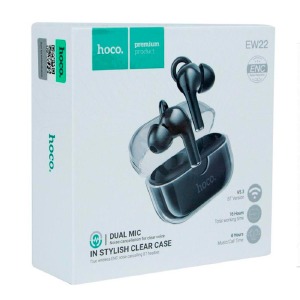 Bluetooth Air Pods Hoco EW22 ENC/TWS/BT5.3/30mAh/300mAh черные (20) - фото