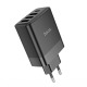 Блочек USB Hoco C127A 3A/3USB/12W/QC3.0/PD45W черный (23) - фото 1