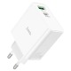 Блочек USB Hoco C113A 1USB/QC3.0/PD65W белый (23) - фото 1