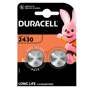 Батарейки CR2430 Duracell литиевые по 2 шт/цена за 1 бат.(20) - фото