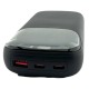 Power bank/Павербанк 20000mA Gerlax P204 2USB 3A+PD22.5W + кабель 3в1(microUSB + type-C+lightning) LCD черный - фото 1