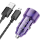 АЗУ Type-C Hoco Z52 3А/1USB/38W/QC3.0/PD20W фиолетовое (12) - фото 2