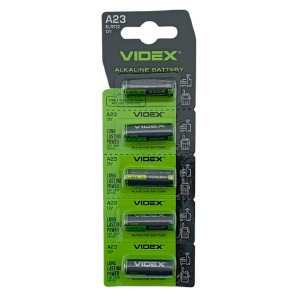 Батарейки 23A Videx 12v A23/8LR932 щелочные (сигнализация) по 5 шт/цена за 1 бат. - фото