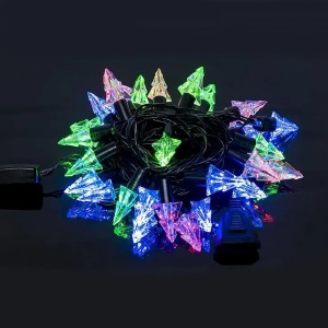 Гирлянда лампочки свеча 28 LED/4м/черный провод/RGB (гарантия 1нед.) - фото