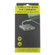 Type-C (папа) - PD+HDMI+USB (мама) (for Power) конвертер серебро (А00285) - фото 2