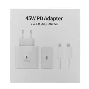 СЗУ Type-C to Type-C Samsung 5A/PD45W (NO L) белый - фото