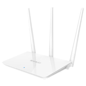 Wi-Fi роутер Tenda F3 (3xFE LAN, 1xFE WAN, 802.11n, 3 ант.х5dBi) 300Mbps белый - фото