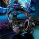Наушники компьютерные Hoco W110 USB/3.5/LED RGB подсветка черные 2м - фото 1