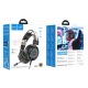 Наушники компьютерные Hoco W110 USB/3.5/LED RGB подсветка черные 2м - фото 2