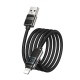 Кабель iPhone Lightning Hoco U137 2.4A/12W/Led дисплей черный 1,2м - фото 1