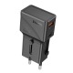 Блочек USB Hoco AC24 универсальная вилка EU/UK/US/3A/1USB/QG3.0/PD25W черный - фото 1