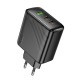 Блочек USB Hoco CS26A 3A/1USB/18W/QC3.0/2PD45W/GaN черный - фото 1