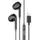 Hands Free iPhone Lightning Hoco M111 Max вкладыши черные 1,2м - фото 1