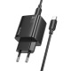 СЗУ Type-C to Type-C Hoco N56 3A/2USB/QC3.0/2PD30W/GaN черный 1м - фото 1