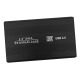 Внешний карман Sata HDD\SSD 2.5&quot;, USB 2.0 металл+кабель черный - фото 1