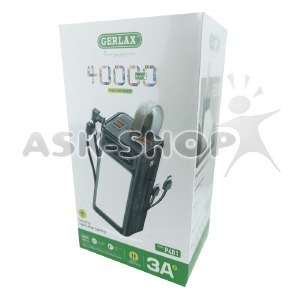 Power bank/Павербанк 40000mA Gerlax P401 с фонариком, кабель micro+Light+type-C, 4USB-3A+PD - фото