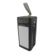 Power bank/Павербанк 50000mA Gerlax P501 3A/4USB/кабель USB-Type-C, Type-C-Lightning/LED дисплей/ліхтарик (input micro/Lightning/Type-C) чорний - фото 1