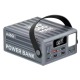 Power bank/Павербанк 100.000mA Konfulon A45Q 4USB/22.5W/PD20W/DC/LED дисплей/фонарик (input 2xType-С/DC) серый - фото 1