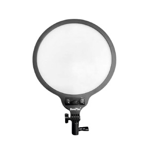 Кольцевая LED-селфи лампа 26 см NeePho NP-26 регулируемая яркость/цветовая температура (китайская вилка+переходник) - фото