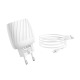 СЗУ iPhone Lightning HOCO C78A 2.4A/2USB белый 1м (12) - фото 1