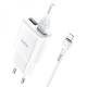СЗУ iPhone Lightning Hoco C88A 2.4A/2USB белый 1м (12) - фото 1