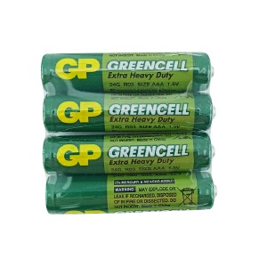 R03 Батарейки GP Greencell Extra HD ААА солевые  по 4шт(мизинчиковые)/цена за 1 бат. (40) - фото