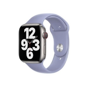 Ремешок для Apple Watch 42/44/45/49mm силиконовый (47) лавандово-голубой L - фото