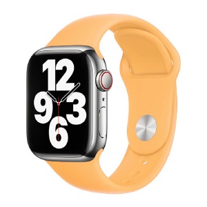 Ремешок для Apple Watch 42/44/45/49mm силиконовый (34) песочный L - фото
