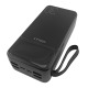 Power bank/Павербанк 30000mA Gerlax P301 4USB 3A + кабель 3в1(microUSB + type-C+lightning) LCD черный - фото 1