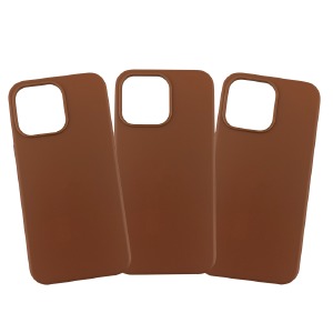 Накладка Leather Case with MagSafe iPhone 15 Brown в упак. - фото