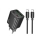 СЗУ Type-C to Type-C Hoco N55 3A/2USB/QC3.0/2PD20W/GaN черный 1м - фото 1