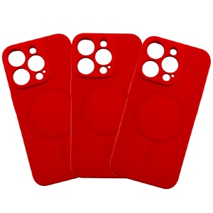 Накладка MagSafe FULL Protection "Soft Touch" iPhone 12 Pro Red - фото