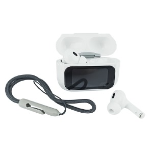 Bluetooth Air Pods Gerlax GH-45 ANC/ENC/TWS/BT5.4/30mAh/300mAh/LCD дисплей/design Pro series білі - фото