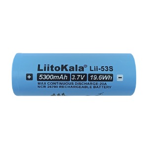 Аккумулятор 26700 LiitoKala Lii-53S 5300mA Li-ion 3.7V 19.6Wh по 1шт/цена за 1бат. (Discharging 20A)  - фото