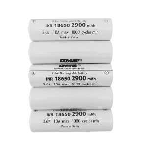 Аккумулятор 18650H GMB INR 2900 mA 3.6v 10А бытовой по 5 шт/цена за 1 бат. - фото