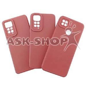 Силикон Smitt Xiaomi Redmi Note 14 Pro 5G темно-розовый тех.пак - фото