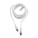 Кабель iPhone PD Type-C to Lightning Gerlax D18L2 30W силиконовый белый 2м - фото 1