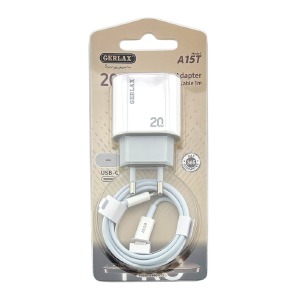 СЗУ Type-C to Type-C Gerlax A15T PD20W белый 1м - фото