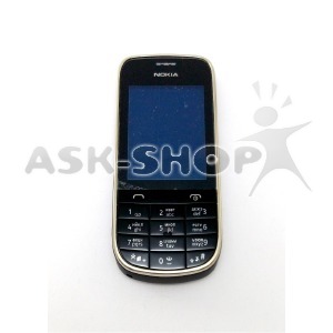 Корпус ОРИГИНАЛ (AAA класс) c клав. Nokia N202 черный - фото