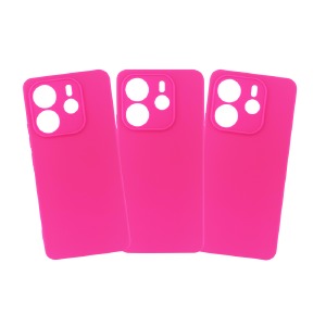 Силикон FULL TPU Xiaomi Redmi Note 14 4G Hot pink (UKR/EU version) тех.пак - фото