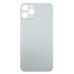 Задняя корпусная крышка Iphone 11 Pro серебро - фото