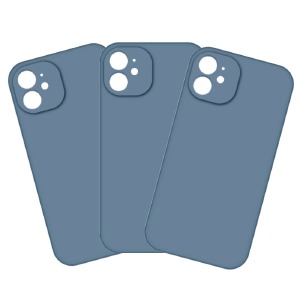 Накладка FULL PROTECTION для iPhone 11 "Soft touch" Original Grey-blue (53) лого - фото