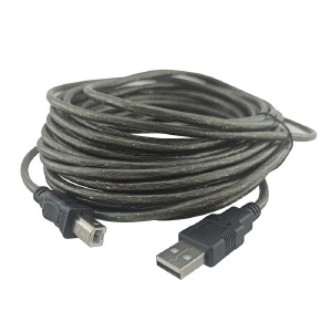 Кабель USB AM-BM (Принтер) черный IC 10м - фото