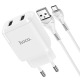 СЗУ microUSB Hoco N7 2.1A/2USB/10.5W белый (12) - фото 1