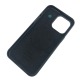 Накладка Leather Case with MagSafe iPhone 15 Black в упак. - фото 1