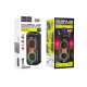 Колонка чемодан Hoco HA13 Max 8&quot;/60W/RGB/BT5.4/USB/AUX/microSD/TWS/2xMIC безпроводной 75х37х35см черная - фото 1