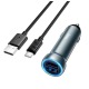 АЗУ Type-C Hoco Z54 2,4A/2USB/15.5W серый 1м - фото 1