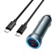 АЗУ Type-C to Type-C Hoco Z54B 3A/QC3.0/2PD60W серый - фото 1